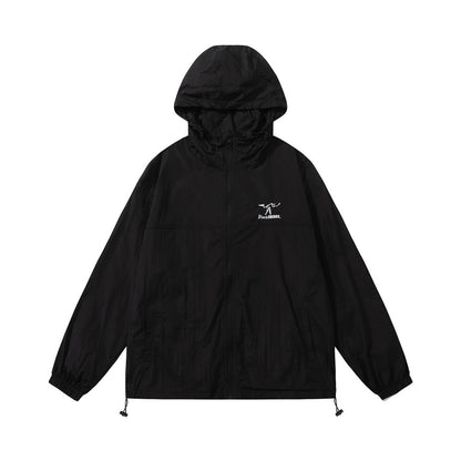 Hooded Jacket Long Sleeve Loose