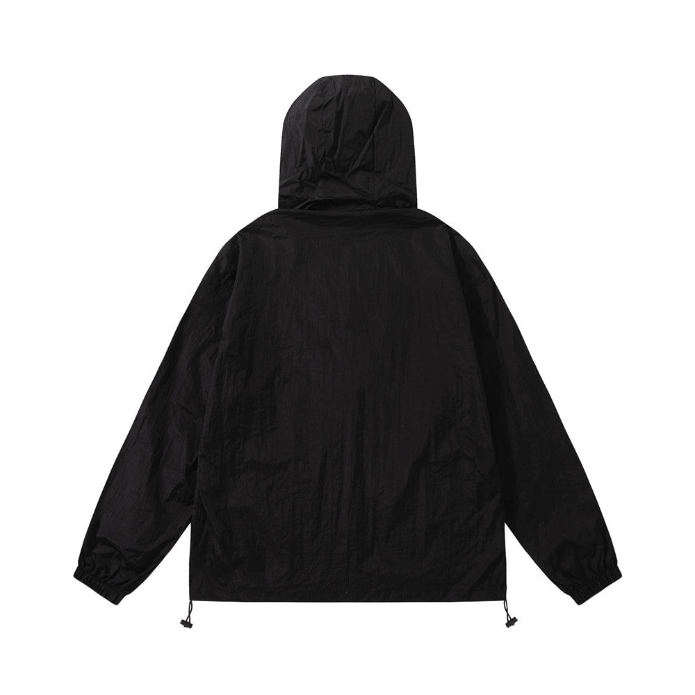 Hooded Jacket Long Sleeve Loose