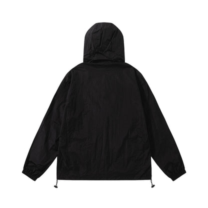 Hooded Jacket Long Sleeve Loose